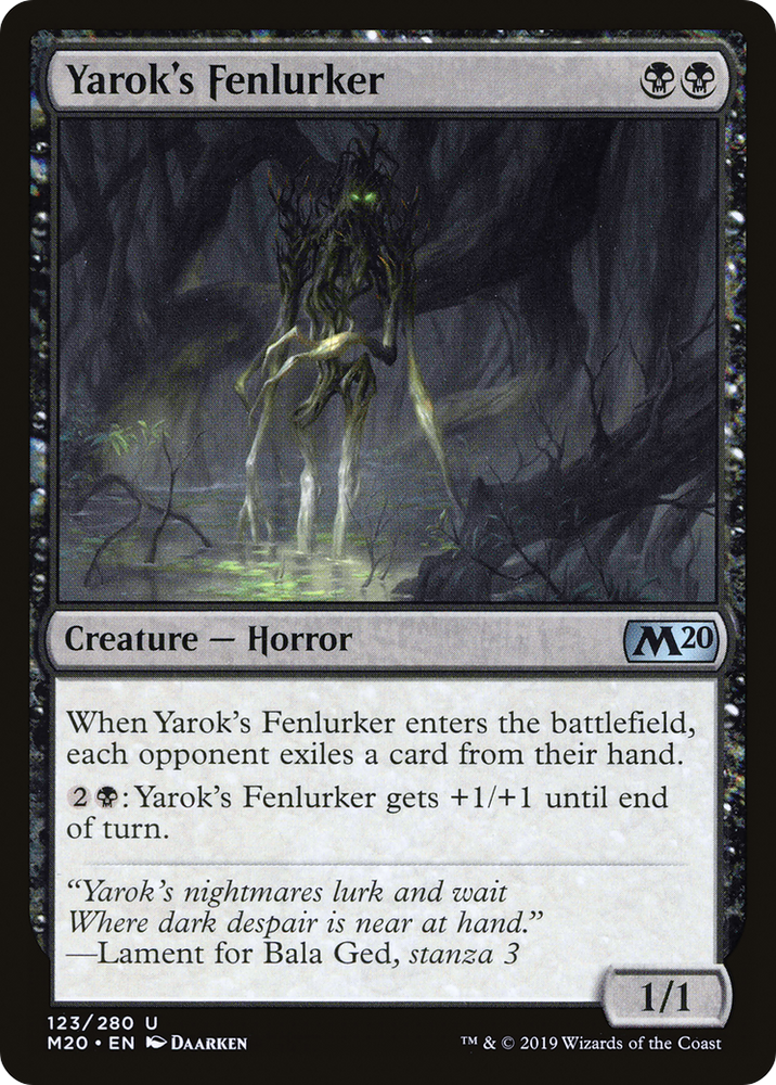 Yarok's Fenlurker (M20-123) - Core Set 2020