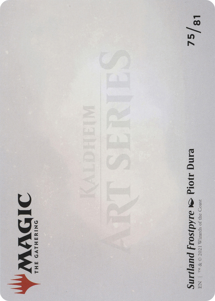 Surtland Frostpyre // Surtland Frostpyre (AKHM-075) - Kaldheim Art Series (Borderless) Foil