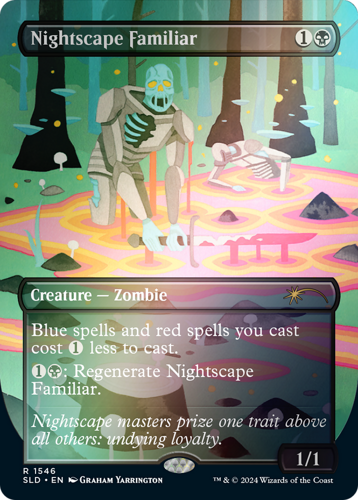 Nightscape Familiar (Rainbow Foil) (SLD-1546★) - Secret Lair Drop (Borderless) Foil