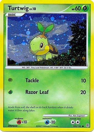 Turtwig 103/130  - Holofoil League & Championship Cards - Promo