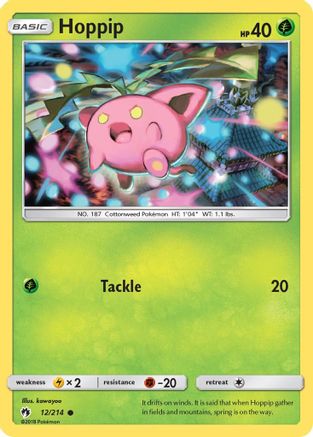 Hoppip (12) 012/214  SM  Lost Thunder - Common