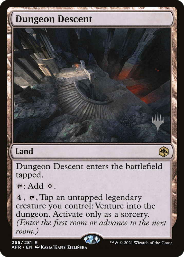 Dungeon Descent (PPAFR-255P) - Adventures in the Forgotten Realms Promos Foil