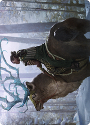 Boreal Outrider // Boreal Outrider (AKHM-042) - Kaldheim Art Series (Borderless) Foil
