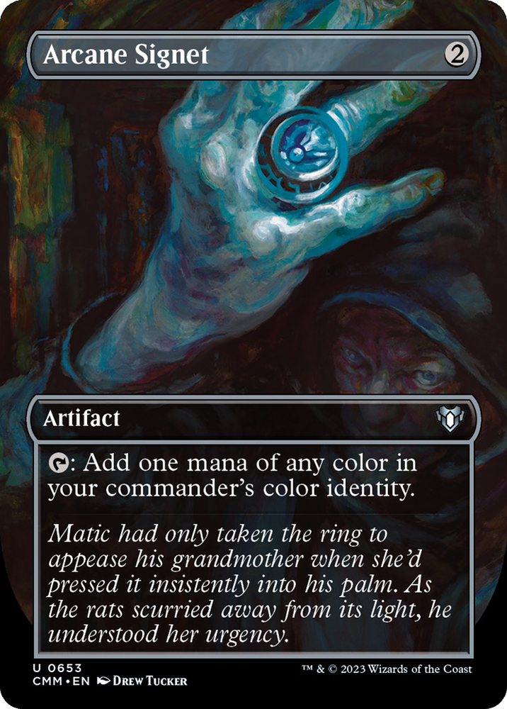 Arcane Signet (Borderless) (CMM-653) - Commander Masters (Borderless)