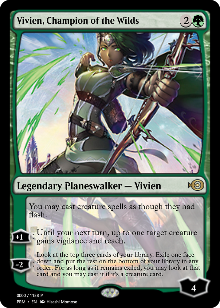 Vivien, Champion of the Wilds (PRM-72279) - Magic Online Promos Foil