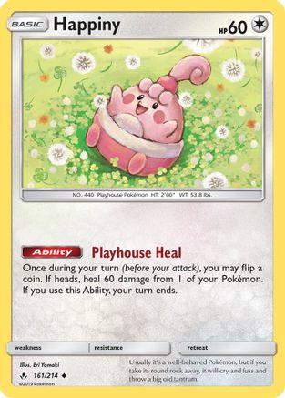 Happiny 161/214  SM  Unbroken Bonds - Uncommon