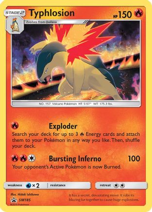 Typhlosion SM185  - Holofoil SM Promos - Promo
