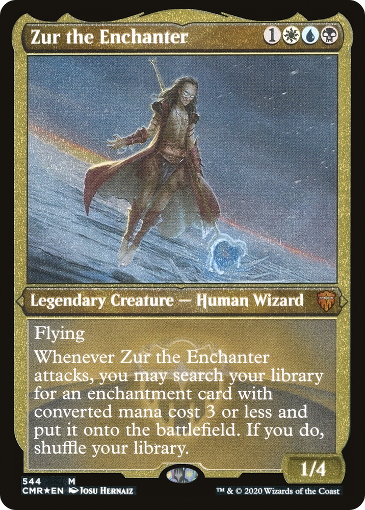 Zur the Enchanter (Foil Etched) (CMR-544) - Commander Legends Foil