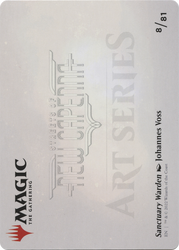 Sanctuary Warden // Sanctuary Warden (ASNC-008) - New Capenna Art Series (Borderless) Foil