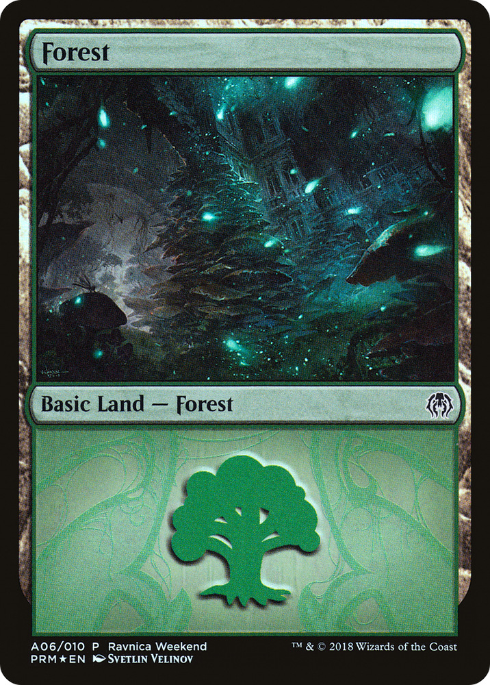 Forest - Golgari (A06) (LARP-A06) - GRN Ravnica Weekend Foil