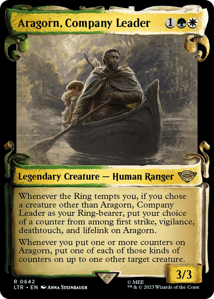 Aragorn, Company Leader (Showcase Scrolls) (LTR-642) - The Lord of the Rings: Tales of Middle-earth: (Showcase)