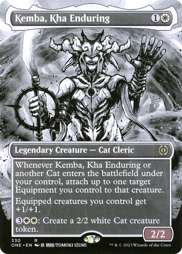 Kemba, Kha Enduring (Borderless) (ONE-330) - Phyrexia: All Will Be One: (Showcase) (Borderless)