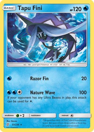 Tapu Fini 053/236  SM  Unified Minds - Rare