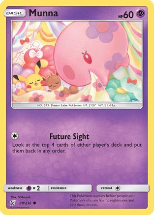 Munna 088/236  - Reverse Holofoil SM  Unified Minds - Common