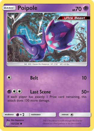 Poipole 102/236  SM  Unified Minds - Common