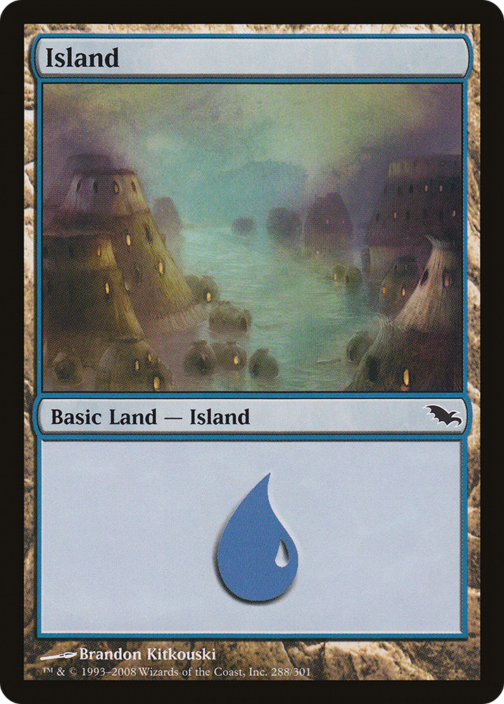Island (288) (SHM-288) - Shadowmoor Foil