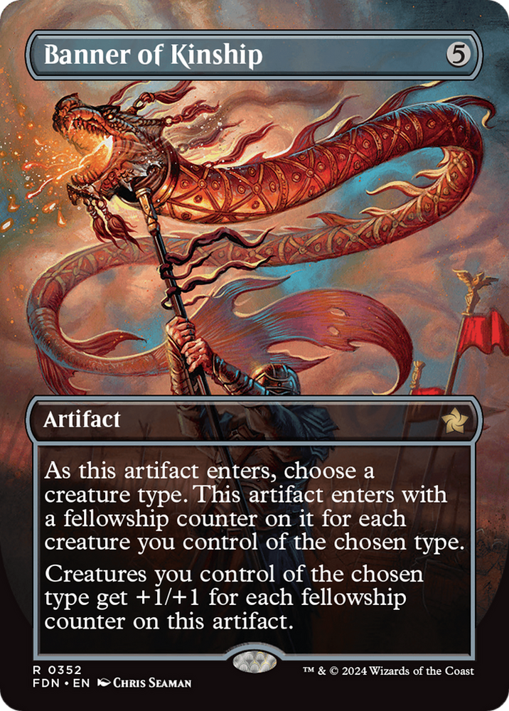 Banner of Kinship (FDN-352) - Foundations (Borderless) Foil