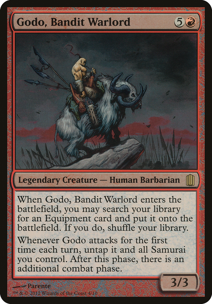 Godo, Bandit Warlord (Commander's Arsenal) (OVER-004) - Commander's Arsenal Oversized Foil