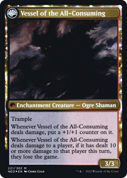 Hidetsugu Consumes All (PRE-221S) - Kamigawa: Neon Dynasty Promos: (fandfc, enchantment) Foil