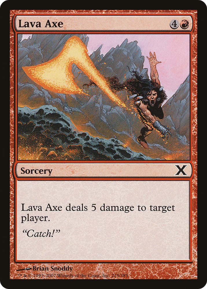 Lava Axe (10E-215) - Tenth Edition