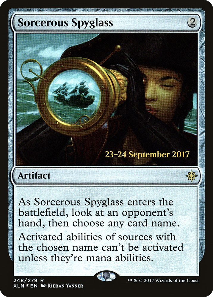 Sorcerous Spyglass (XLN) (PRE-248S) - Ixalan Promos Foil