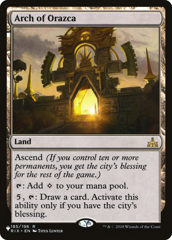 Arch of Orazca (PLST-RIX-185) - The List