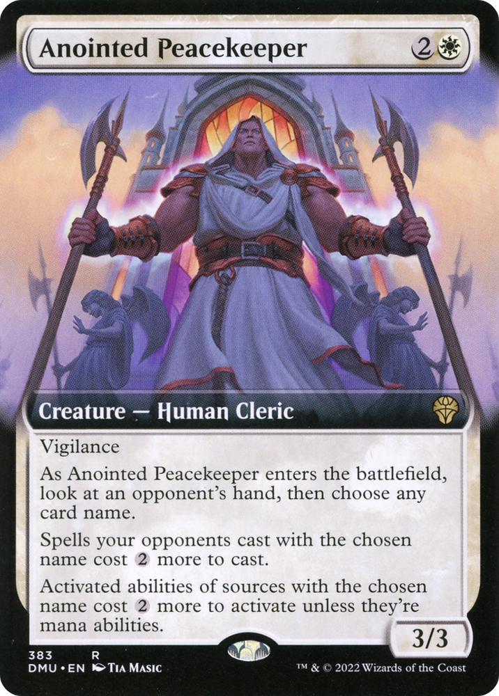 Anointed Peacekeeper (Extended Art) (DMU-383) - Dominaria United: (Extended Art) Foil