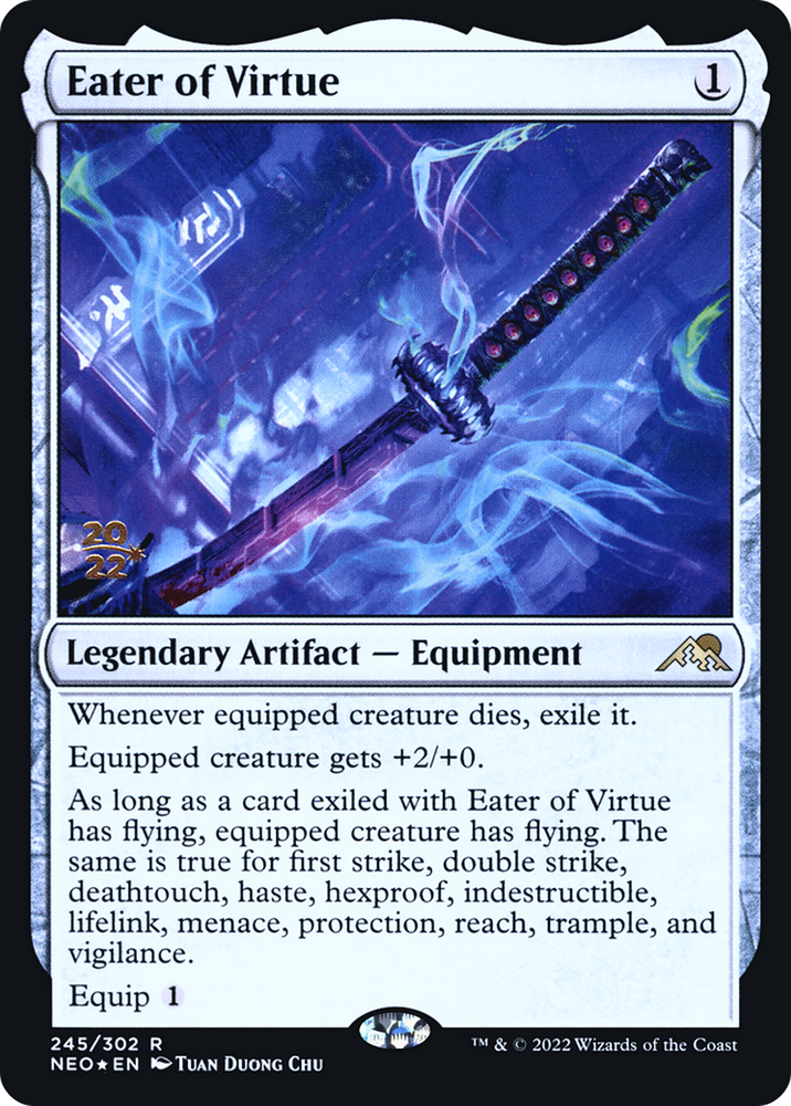 Eater of Virtue (PRE-245S) - Kamigawa: Neon Dynasty Promos Foil