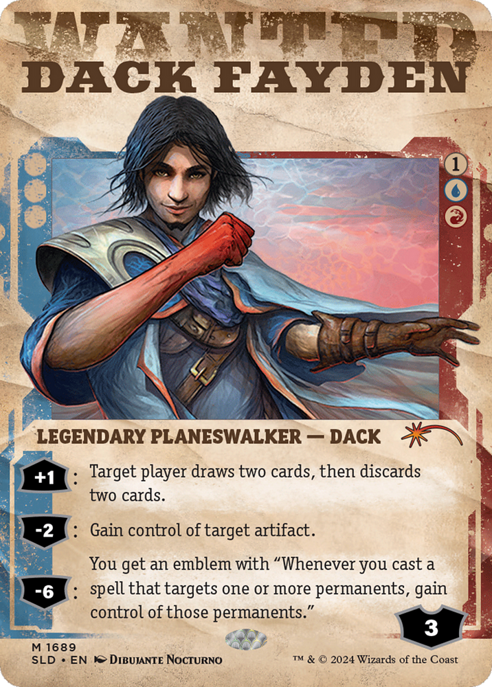 Dack Fayden (1689) (SLD-1689) - Secret Lair Drop: (Showcase) (Borderless)