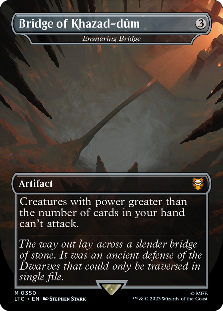 Bridge of Khazad-dum - Ensnaring Bridge (LTC-350) - Tales of Middle-earth Commander / Bridge of Khazad-dûm (Borderless)