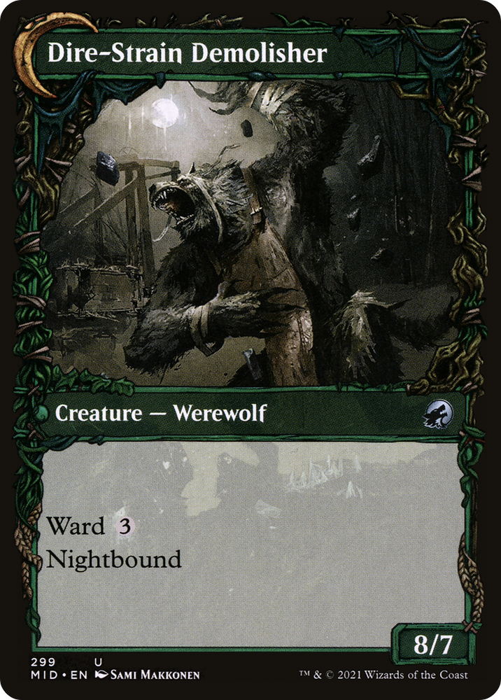 Burly Breaker (Showcase) (MID-299) - Innistrad: Midnight Hunt: (Showcase, Double Faced Transform)