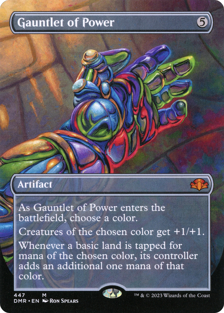 Gauntlet of Power (Borderless) (DMR-447) - Dominaria Remastered (Borderless) Foil