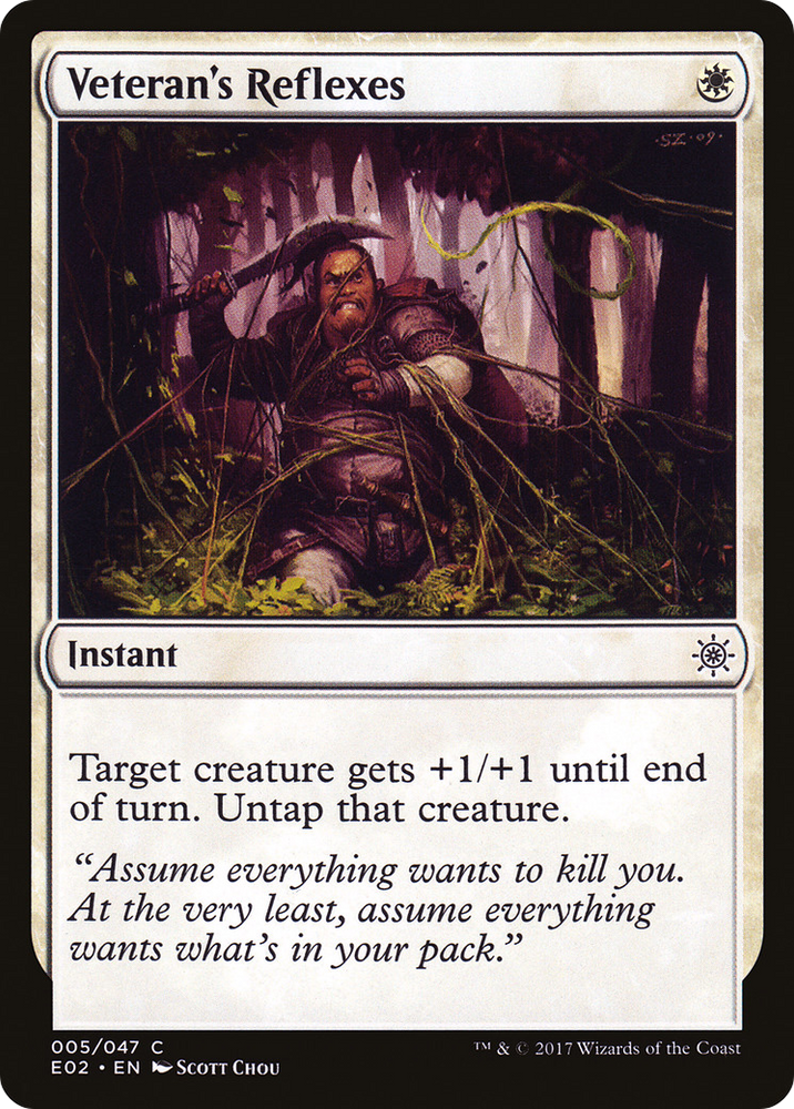 Veteran's Reflexes (E02-005) - Explorers of Ixalan