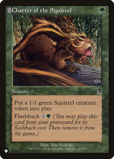 Chatter of the Squirrel [The List]
