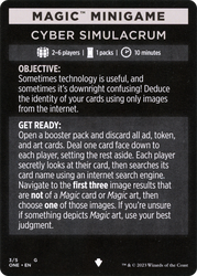 Cyber Simulacrum // Cyber Simulacrum (cont'd) (MONE-003) - Phyrexia: All Will Be One Minigames Foil