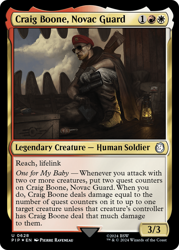 Craig Boone, Novac Guard (Surge Foil) (PIP-628) - Fallout Foil
