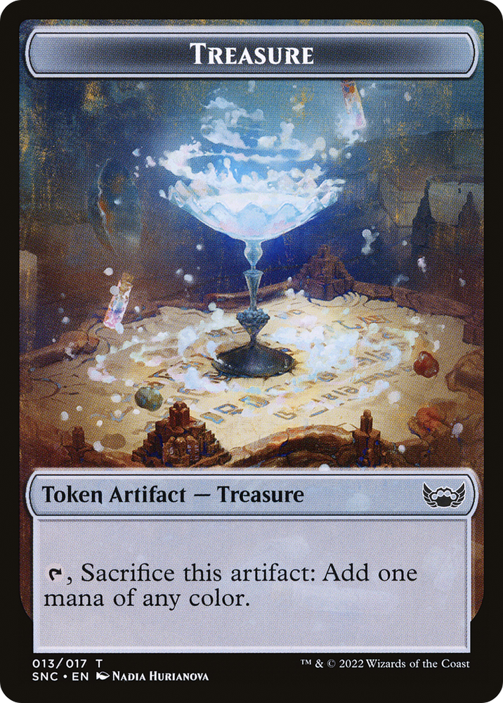 Treasure Token (017) (SNC-017) - Streets of New Capenna Tokens