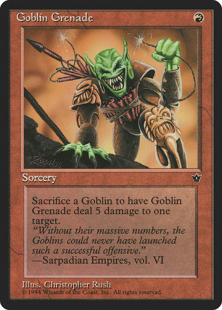 Goblin Grenade (Rush) (FEM-56C) - Fallen Empires