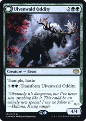 Ulvenwald Oddity (PRE-225S) - Innistrad: Crimson Vow Promos: (Double Faced Transform) Foil