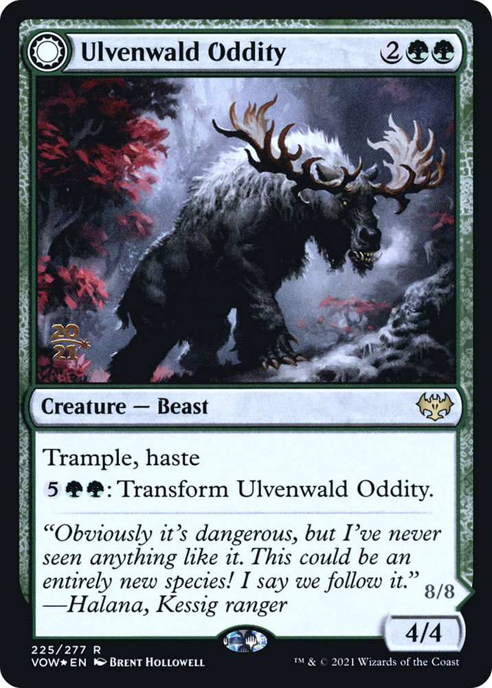 Ulvenwald Oddity (PRE-225S) - Innistrad: Crimson Vow Promos: (Double Faced Transform) Foil