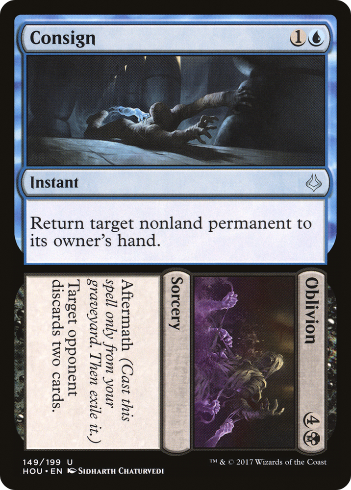 Consign // Oblivion (HOU-149) - Hour of Devastation Foil