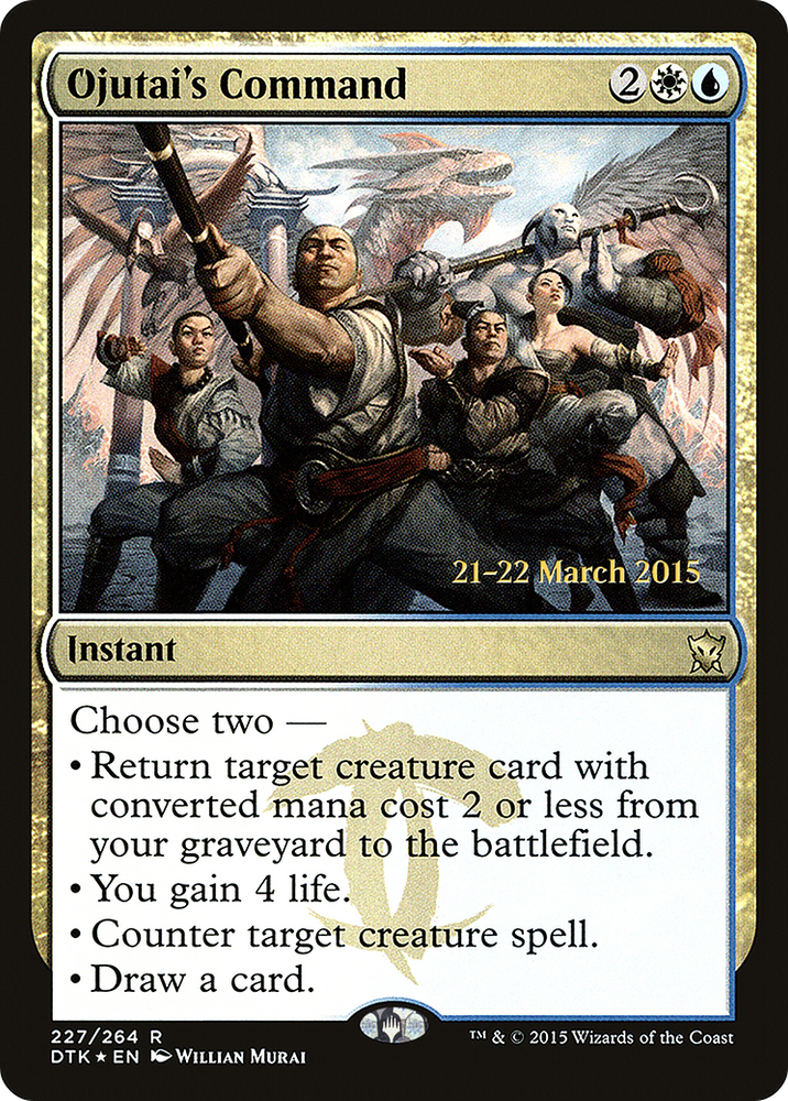 Ojutai's Command (PRE-227S) - Dragons of Tarkir Promos Foil