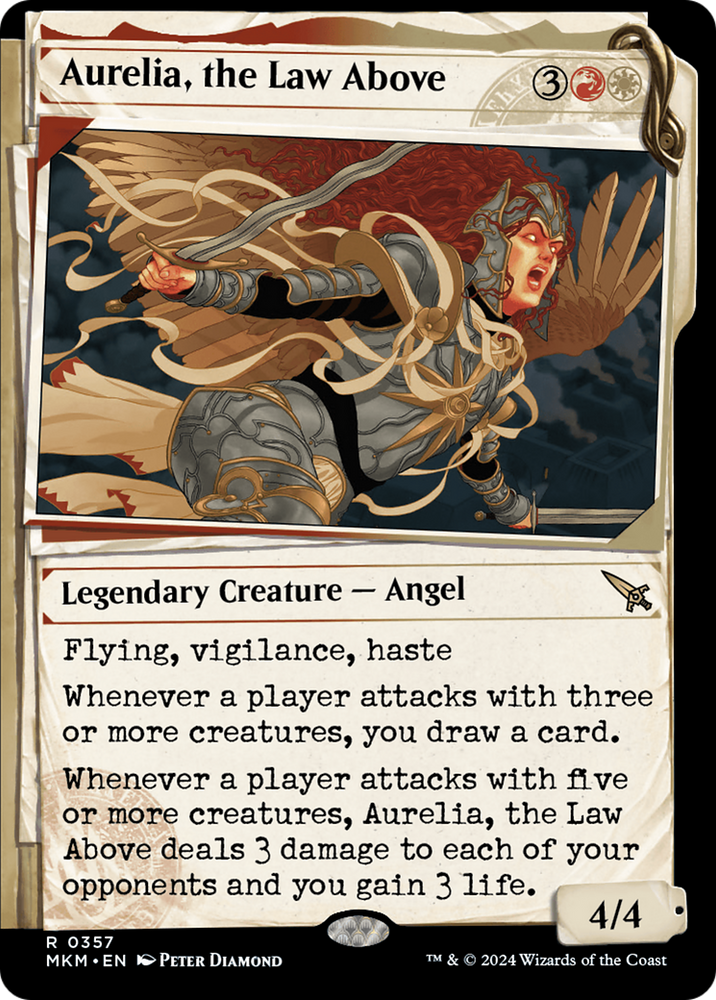 Aurelia, the Law Above (Showcase) (0357) (MKM-357) - Murders at Karlov Manor: (Showcase) Foil