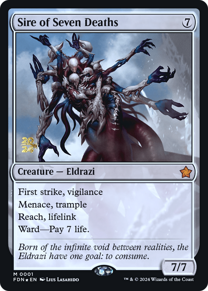 Sire of Seven Deaths (PRE-001) - Foundations Promos Foil