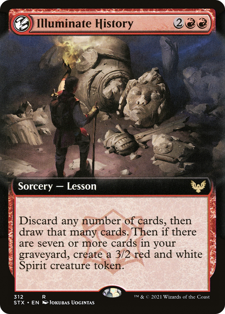 Illuminate History (Extended Art) (STX-312) - Strixhaven: School of Mages: (Extended Art, lesson)