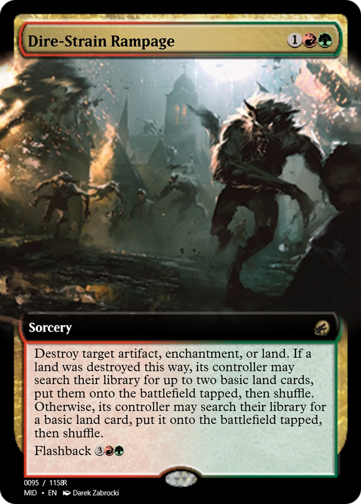 Dire-Strain Rampage (PRM-94070) - Magic Online Promos Foil