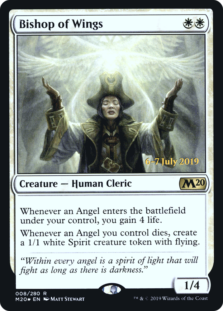 Bishop of Wings (PRE-08S) - Core Set 2020 Promos Foil