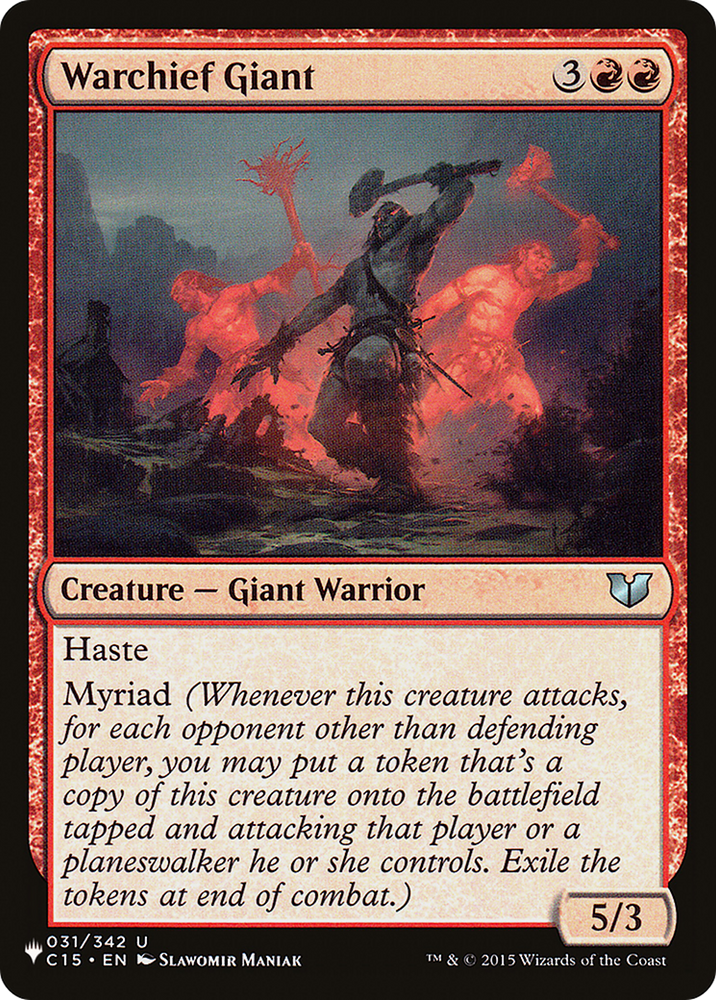 Warchief Giant (LIST-C15-31) - The List