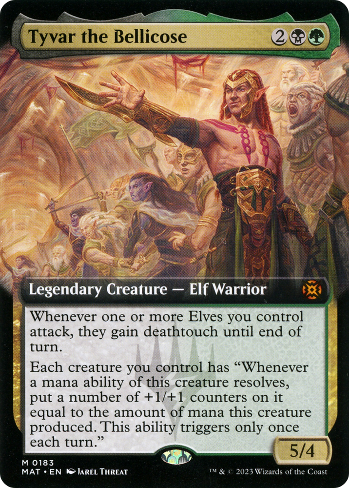 Tyvar the Bellicose (Extended Art) (MAT-183) - March of the Machine: The Aftermath: (Extended Art)