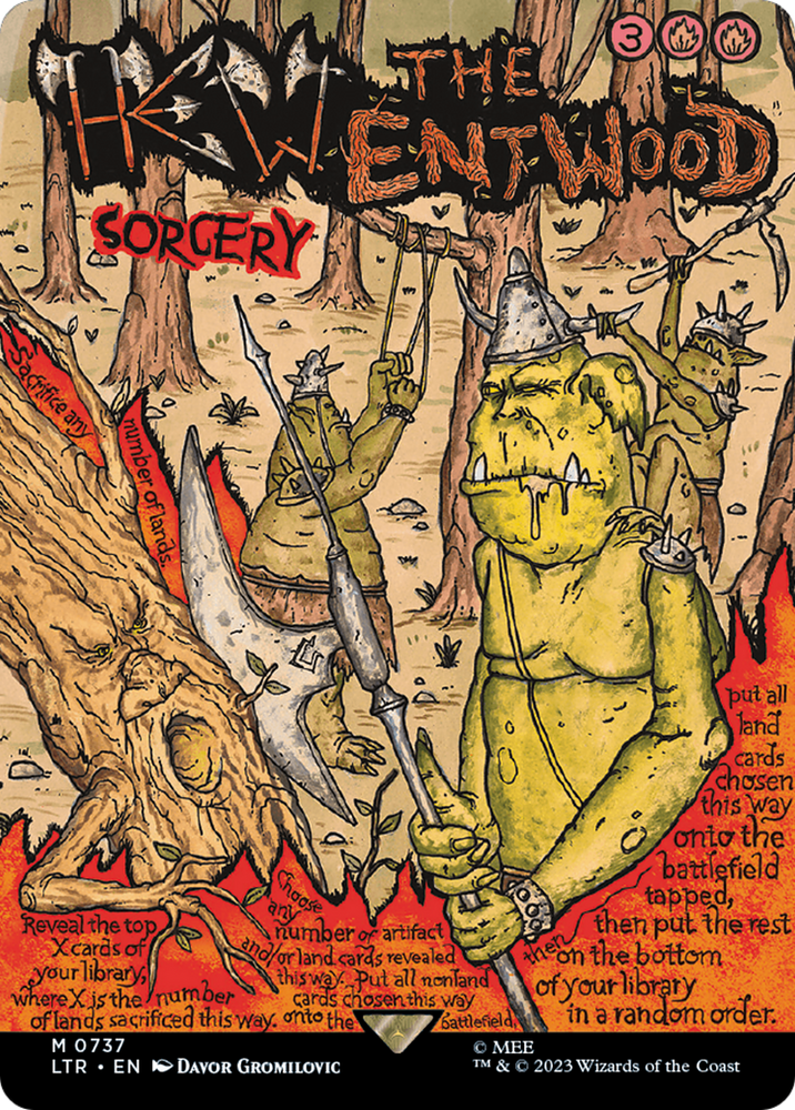 Hew the Entwood (Borderless Poster) (LTR-737) - The Lord of the Rings: Tales of Middle-earth (Borderless) Foil